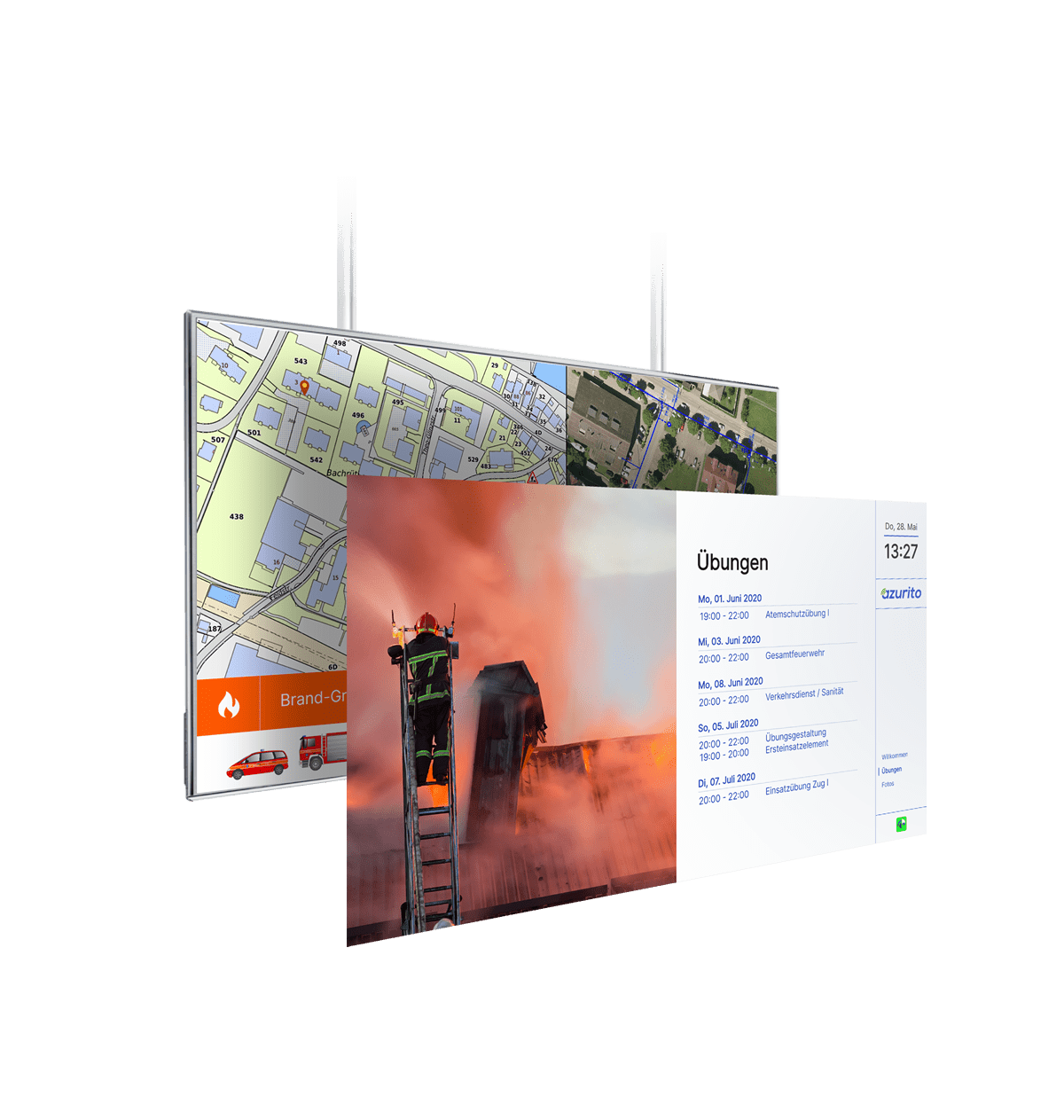 Im Einsatz bei der Feuerwehr Horn: Firetab Screen Bild Firetab Screen